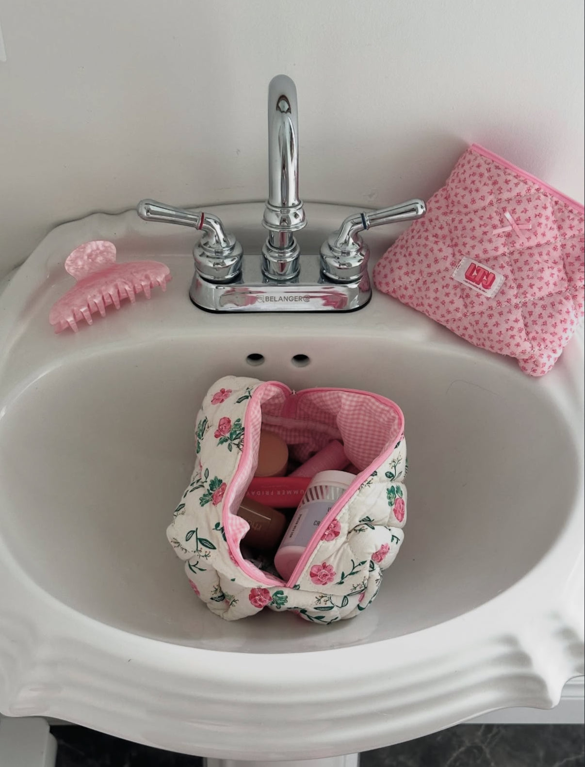 Trousse de maquillage pivoine