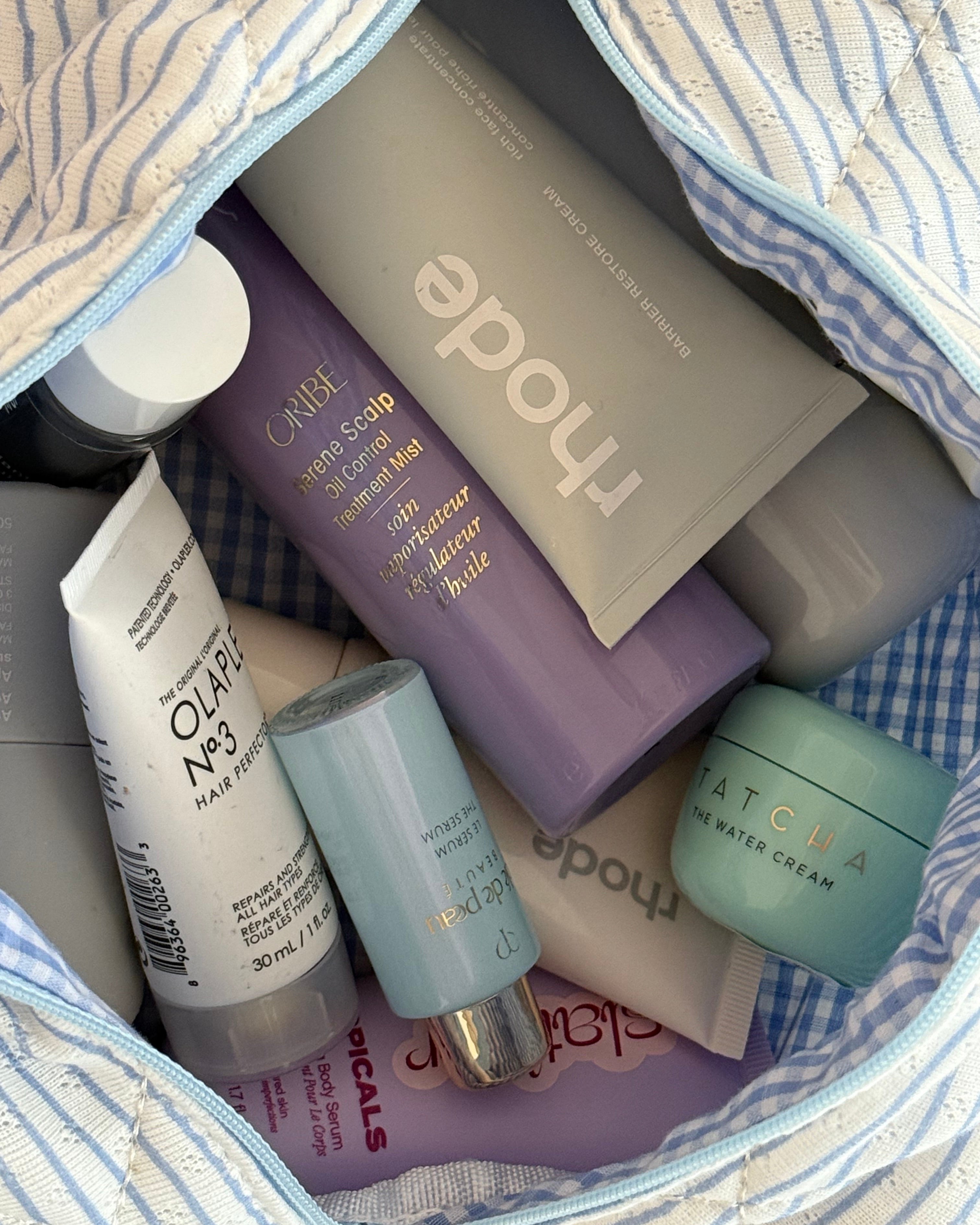 Blue Leaves Make-up-Tasche – Wasserdicht & Stylisch In Mehrfarben