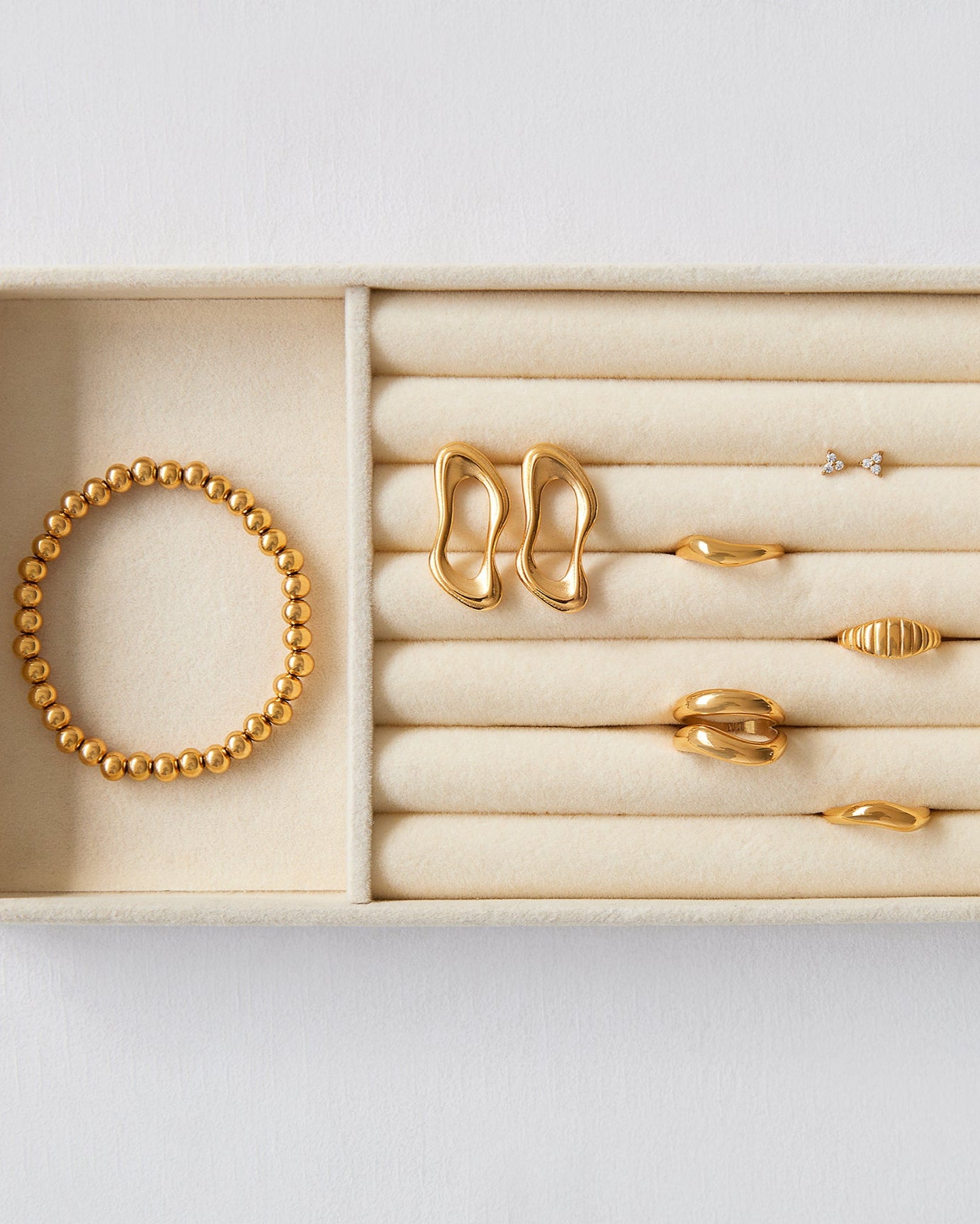 Swirl, Parisian & Wavy ring