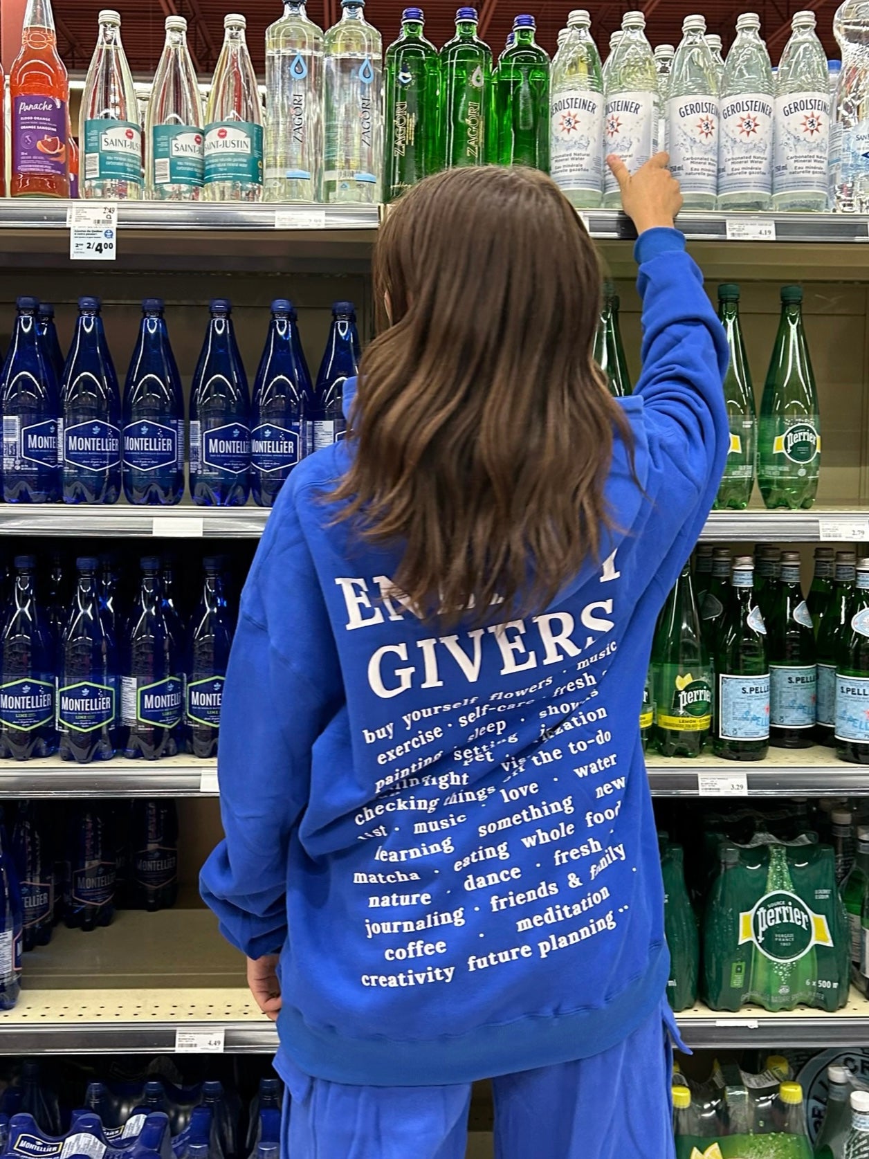 Energy givers hoodie bleu